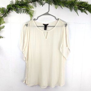 White House Black Market Women's Silk Top